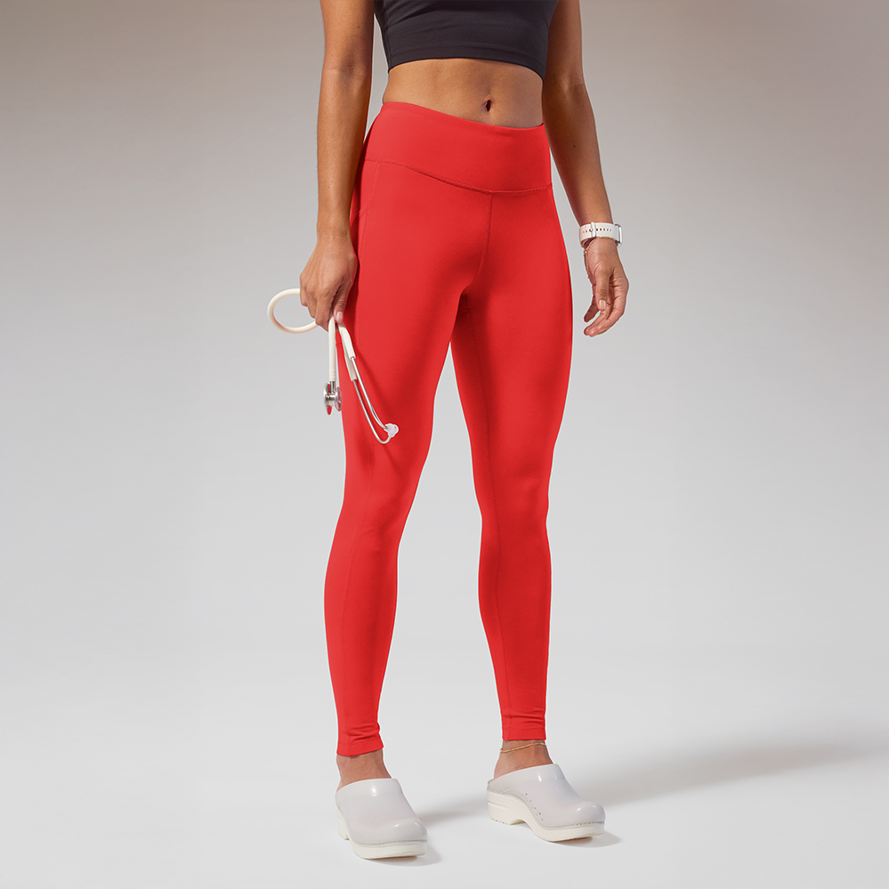 (HYPOTHESIS)ᴿᴱᴰ Homeodynamic Legging Women's Yoga Inspired Knit Legging Pant