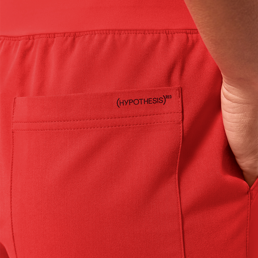 (HYPOTHESIS)ᴿᴱᴰ Base Women's 7-Pocket STRETCH Straight Leg Cargo Scrub Pant